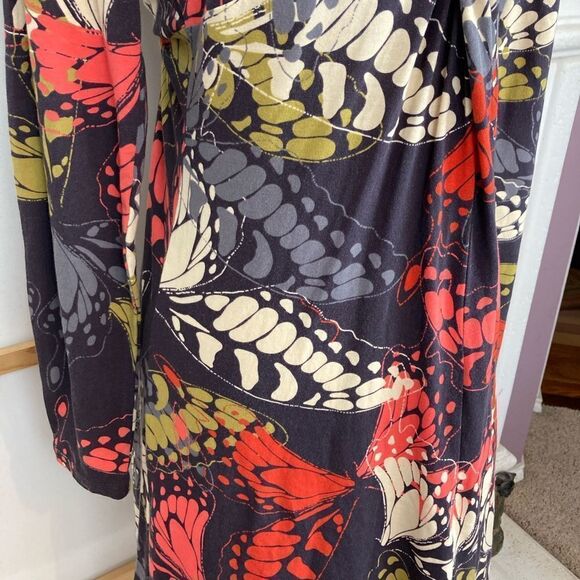CABi monarch butterfly bodycon dress hugs curves sexy neckline NWOT🌷 - Picture 4 of 8